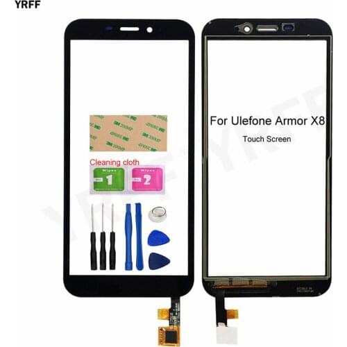 Touch Screens For Ulefone Armor X8 Phone Touch Digitizer 5.7'' Panel Lens Sensor Phone Repair Parts