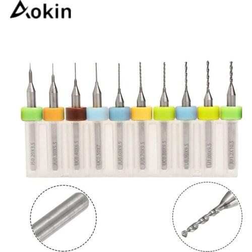 3D Printer Nozzle 10pcs/Set 0.2-1.2mm Cleaning Drill Bits For Extruder RepRap 3D Printer Accessories For MK7 MK8 Print Nozzle