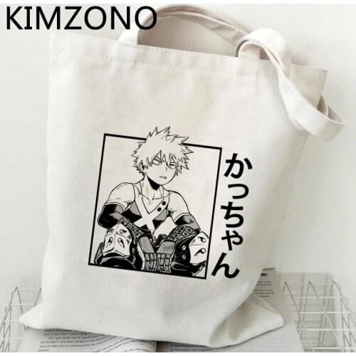My Hero Academia Bakugo shopping bag bolsas de tela recycle bag shopper handbag bag foldable sac cabas shoping sac tissu
