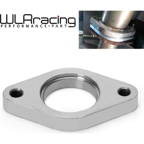 WLR RACING - STAINLESS STEEL WASTEGATE DUMP PIPE 2 BOLT FLANGE WITH THREAD 38MM TURBOCHARGER WLR4831