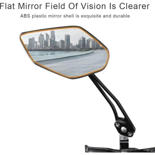 1 Pair Bicycle Extended Handle Rearview Mirror Mountain Bike Riding Safety Convex Reflection Reversing Mirror Riding Accessories