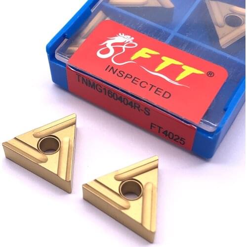 10pcs TNMG160404 R-S FT4025 High Quality Carbide Inserts External Turning Tools Metal Turning Machine Parts Lathe Tool