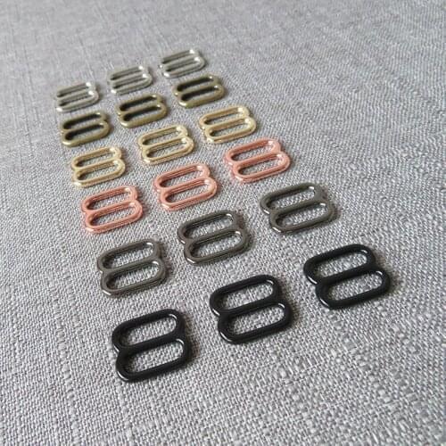 100 pcs 15mm metal tri-glides slider adjustable buckle for bag cat dog collar belt straps buckle garment sewing accessory