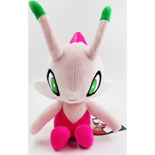 25cm Pokemon Movie Series Pink Cute Celebi Plush Toy Soft Stuffing Kawaii Doll Kids Gift