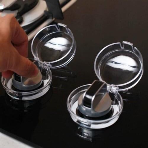 Transparent 4Pcs Simple Baby Proof Stove Knob Covers Protection Cover Stove Switch Cover Fine Workmanship for Oven