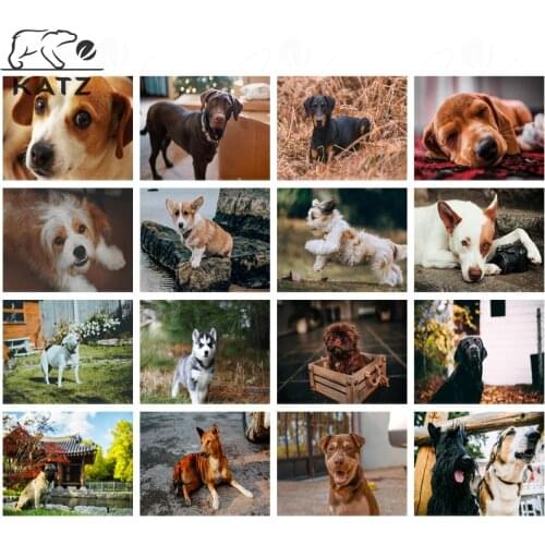 5D Diamond Painting Dog Cross Stitch Home Decor Modern Cute Animal Decoration Mosaic Painting By Numbers Diamond Embroidery