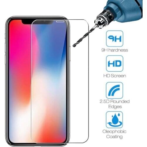 9H Screen Protector For iPhone 12 11 Pro X Xs Max Xr Tempered Glass For iPhone 11 7 + 8 6 S 6s 12 Mini Pro Max Protective Glass