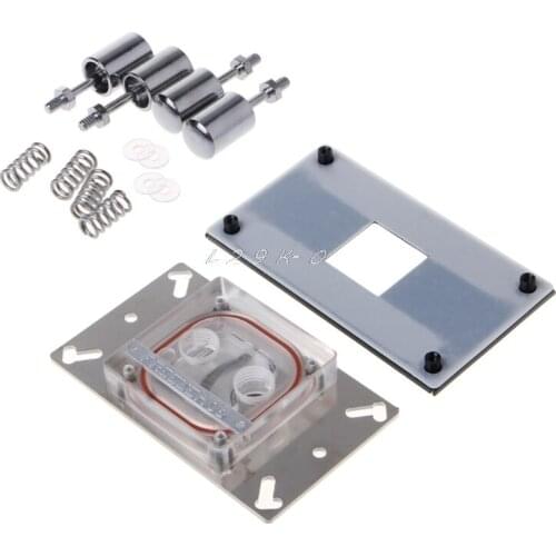 CPU Acrylic Top Water Cooling Block Sprayable Liquid Block With Channel For AMD