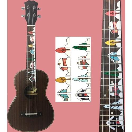 DIY Guitar Inlay Sticker Guitar Neck Fingerboard Decals for Electric Acoustic Guitar Snow and Forest Sticker for Guitarra
