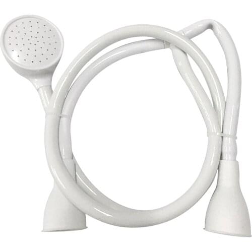 Double Tap Bath Shower Spray Head Hose Indoor Outdoor Pet Bath Tool Flexible