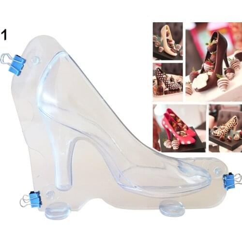 Cake Decorating Mould Tools 3D High Heel Shoe Shaped Chocolate Candy Sugar Paste Mold DIY 3D Cake Mold Baking Tools For Kitchen
