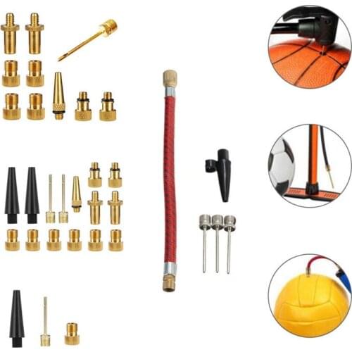 Air Sports Ball Pump Inflator Needle Adapter Hose Set Mountain Road Bike Valves Adaptors Accessories Bike Accessories