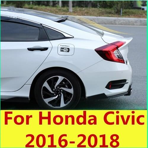 Tail trim strip exterior special car tail wing free punching wing car Accessories For Honda Civic 2016-2018 10th Gen Sedan