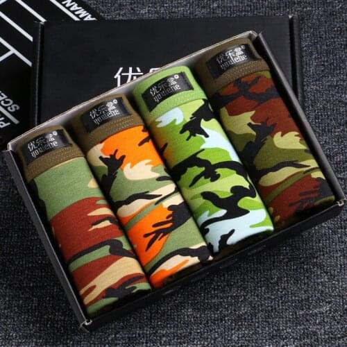 2019 new camouflage mens breathable underwear in the waist modal fashion soft shorts