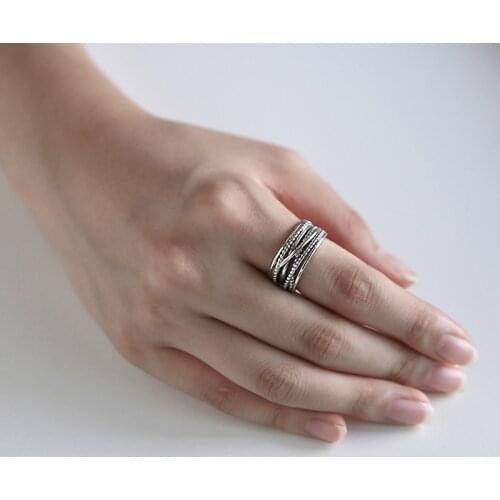 New Arrivals Charming Lines Ring for Women Boho Knuckle Party Rings Gothic Punk Jewelry Gifts for Girls