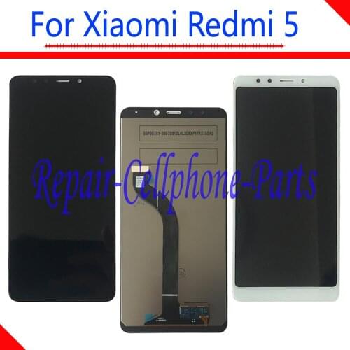 New 5.7 inch Black / White Full LCD Display + Touch Screen Digitizer Assembly For Xiaomi Redmi 5 / Hongmi 5 / Red Rise 5