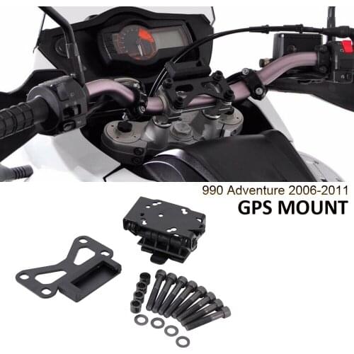NEW Motorcycle Accessories GPS Navigaton Plate Bracket Front Phone Stand Holder Phone For 990 Adventure 2006-2011 2010 2009 2008