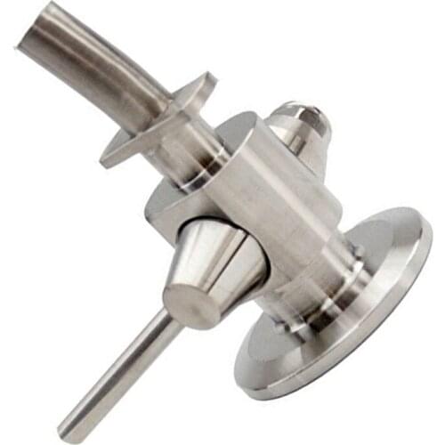 Beer Sampling Valve No-bacteria Tri Clamp Sanitary Stainless Steel SUS304 Food Grade Germ-free Sample Valve Ferrule OD 50.5mm