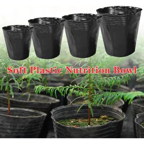 High Quality 100x Plastic Flower Pot Plant Nursery Flowerpot Seedlings Planter Containers Set Garden Plant Seedling Pots Tools