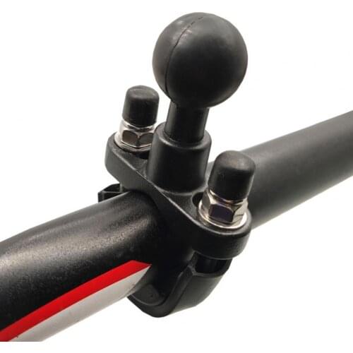 Durable Flexible Base Kit Stable 360 Degree Swivel Rubber Ball Handlebar U-Bolt Base for Motorcycle/Bicycle Handlebar Supply