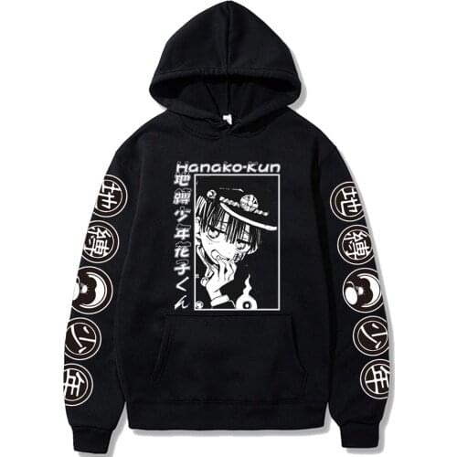 Toilet-Bound Hanako-kun Hoodie Anime Hanako-kun Pullovers Tops Long Sleeves Hoodie Male Cloth Unisex