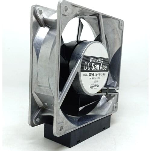 Sanyo 12cm12038 48V aluminum frame double ball fan 109e1248h183 industrial machine Rd alarm fan