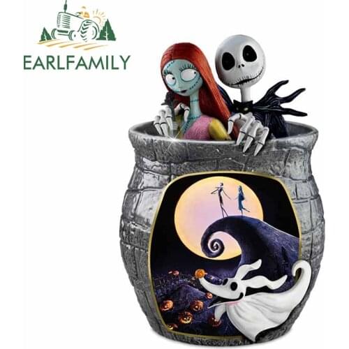 EARLFAMILY 13cm x 8.6cm for Nightmare Before Christmas Sally Car Stickers Motorcycle Bumper Decal Tuning Suitcase Vinyl Car Wrap