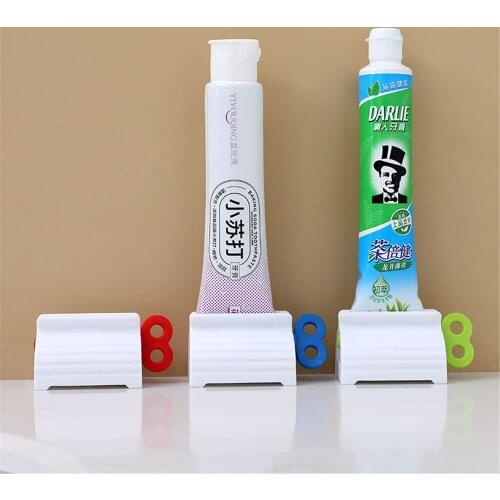 Toothpaste Squeezer PP Facial Cleanser Ointment Press Extruder Fixed Shelf Lazy Tools Bathroom Supplies Household Articles