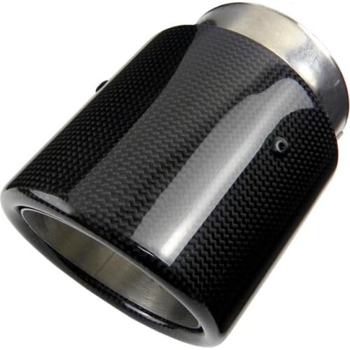 Curly glossy/sand blasting stiainless steel carbon Fiber Exhaust Tips Fit for Mazda 3 CX-3 CX-4 CX-5 CX-8 Axela ATENZA & Focus