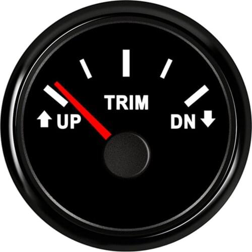 LCD 52mm Car Boat Trim Meter Gauge 0-190ohm 160-10ohm Indicator for RV Yacht Auto Marine Motocycle with Backlight 9V 32V