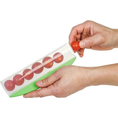 1pc Stainless Steel Vegetable Fruit Slicer Tomato Grape Cherry Cutting Device Manual Safety Cutter Kitchen Tool For Vegetable