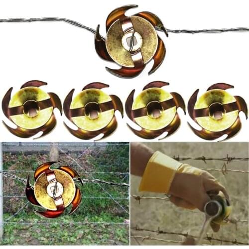 4Pcs Garden Fences Loose Steel Wire Tightener Tool Home Wall and Farm Fence Steel Wire Fixed Tension Rotary Auxiliary Tool