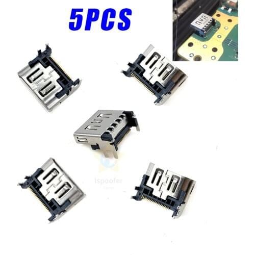 5PCS/LOT New HD Port Connector HDMI-compatiable For PS5 interface Port Socket For PlayStation 5 Repair Parts