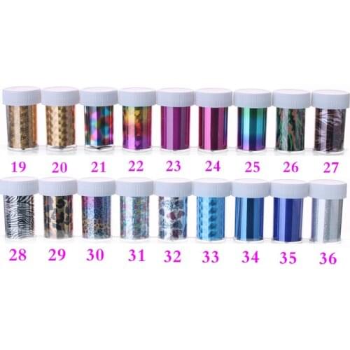 50Rolls 120X4cm Mix Color Transfer Foil Nail Art Star Design Sticker Decal For Polish Care DIY Free Shipping Universe Nail Art
