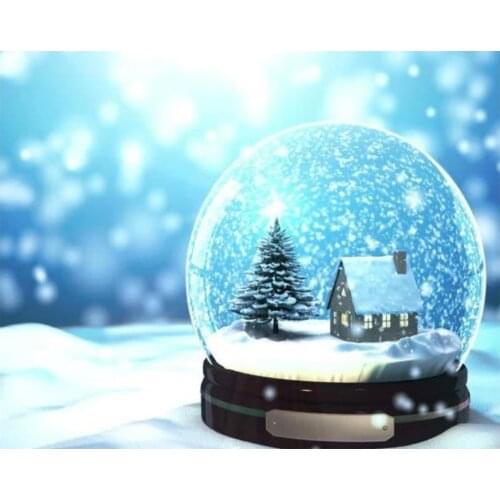 Diamond Mosaic Christmas Snow Globe Diamond Painting Cross Stitch Square Diamond Embroidery Full Kit Patterns Rhinestones Arts