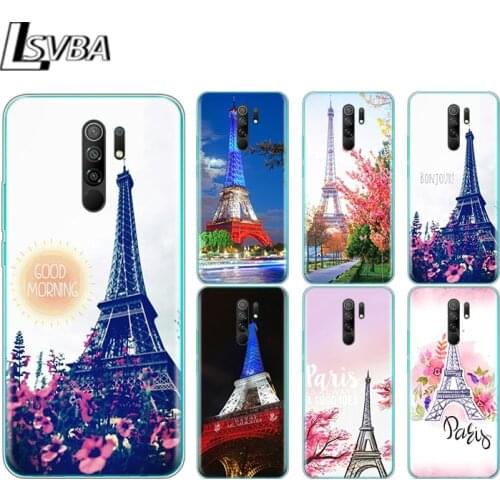 Paris Eiffel Tower Travel Silicone Cover For Xiaomi Redmi Note 9 9A 9AT 9C 9S Pro Max 9T 8T 8 7 6 5 Pro 5A 4X 4 Phone Case