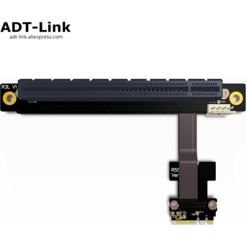 Elbow M.2 wifi Key A E A+E To PCIe 16x Riser Extender Adapter Card Gen 3.0 Cable Key A.E m2 pci-e x16 For PCI-E 1x 2x 4x 8x 16x