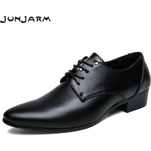 Мужские кожаные туфли JUNJARM China At AliExpress