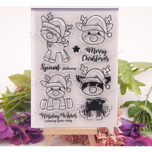 KLJUYP Deer Clear Stamps Scrapbook Paper Craft Clear stamp scrapbooking 410