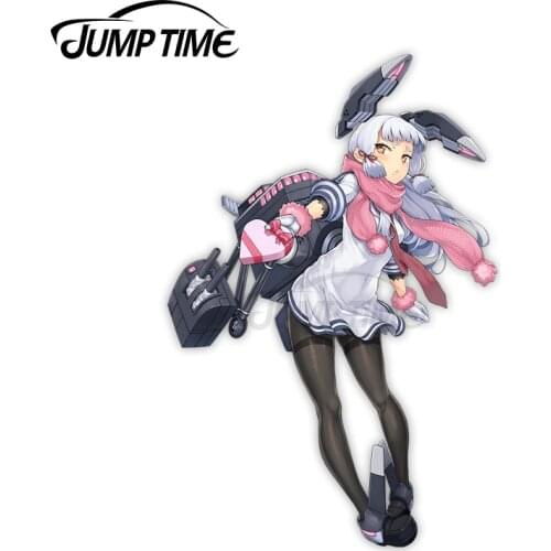 Jump Time 13 x 7.8cm Kantai Collection Murakumo Valentine Kancolle Car Stickers Vinyl Waterproof Laptop Decals Car Assessoires