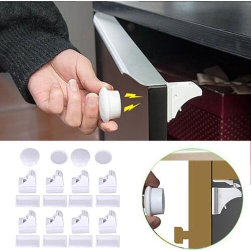 Magnetic Safety Children Protection Lock Safety Lock For Doors Infant Security Locker Kids Cupboard Invisible Locks Protection