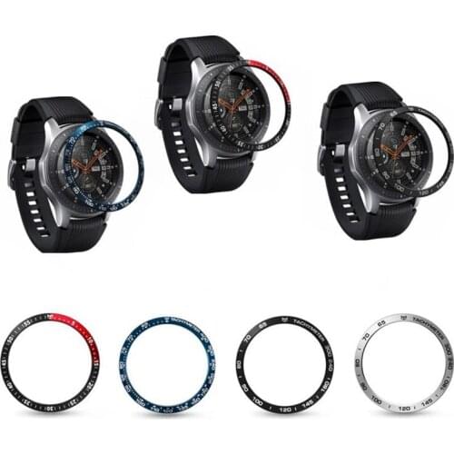Metal Bezel Ring Protective Frame Case Edge Cover Film Glass Screen Protector For Samsung Gear S3 Galaxy Watch Huawei GT2 46mm