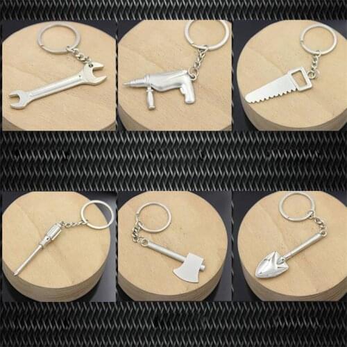 Fashion Cute Mini Tools Hardware Car Key Ring Chain 3D Keyring Keychain Xmas Gift