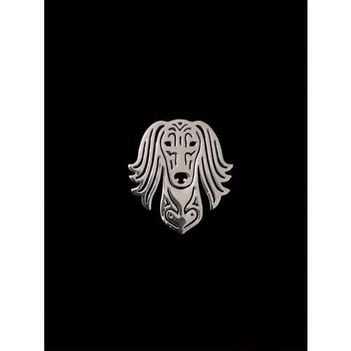 Trendy personalized Saluki dog brooches and pins plated silver plated men brooches animal fashion jewelry