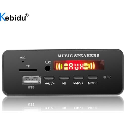 Bluetooth MP3 Player Car Handsfree Call Voice Recording Decoder Board Music Receiver FM Radio TF USB 3.5mm AUX Audio Module