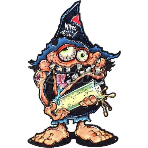 Nitro Billy oil Art retro car moto stickers and decals# 027008