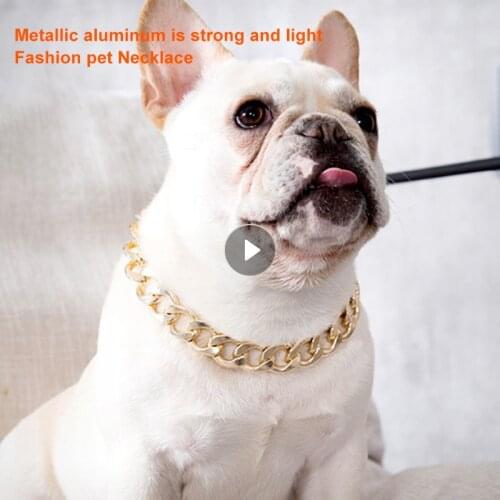 Brand New Necklace Pet Small Dog Snack Chain Teddy French Bulldog Accessories Dogs Collar Dog Supplies Pets Training Do Not Fade