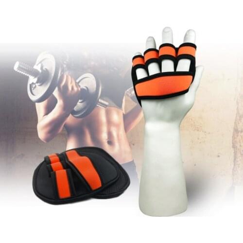 Workout Half Finger Fitness Sports Weightlifting Gloves Silicone Anti-slip Gloves Crossfit Grips Hand Palm Protection Popular