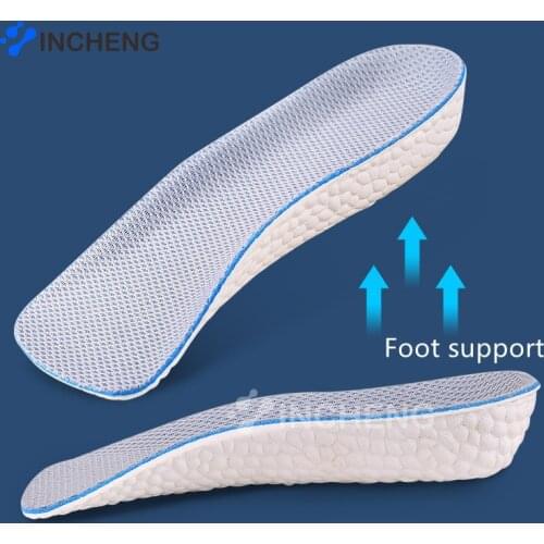 Arch Support Increase Height Insoles Light Weight Soft Elastic Lift for Men Women Shoes Pads 1.5CM 2.5CM 3.5CM Heighten Lift