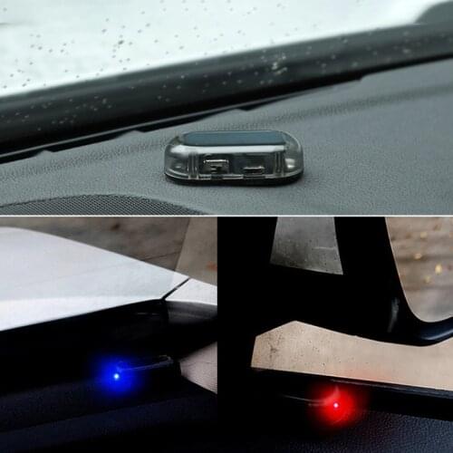 Blue Colours Hot Selling 1PCS Car Led Light Security System Warning Theft Flash Blinking Fake Solar Car Alarm LED Light